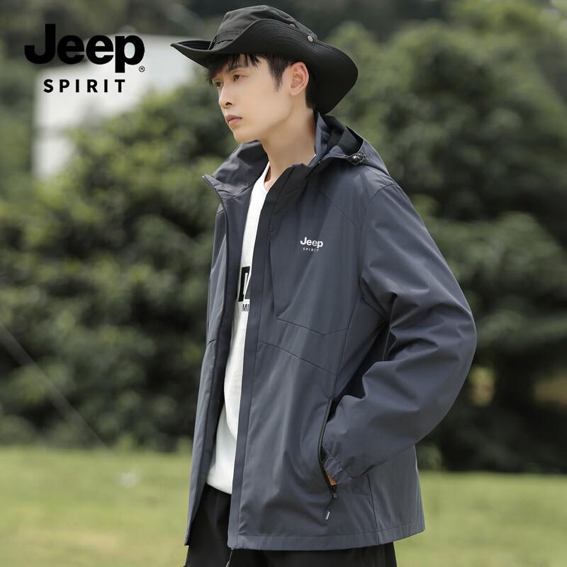 JEEP SPIRIT Men's Mountain Windproof Outdoor Jacket 23689