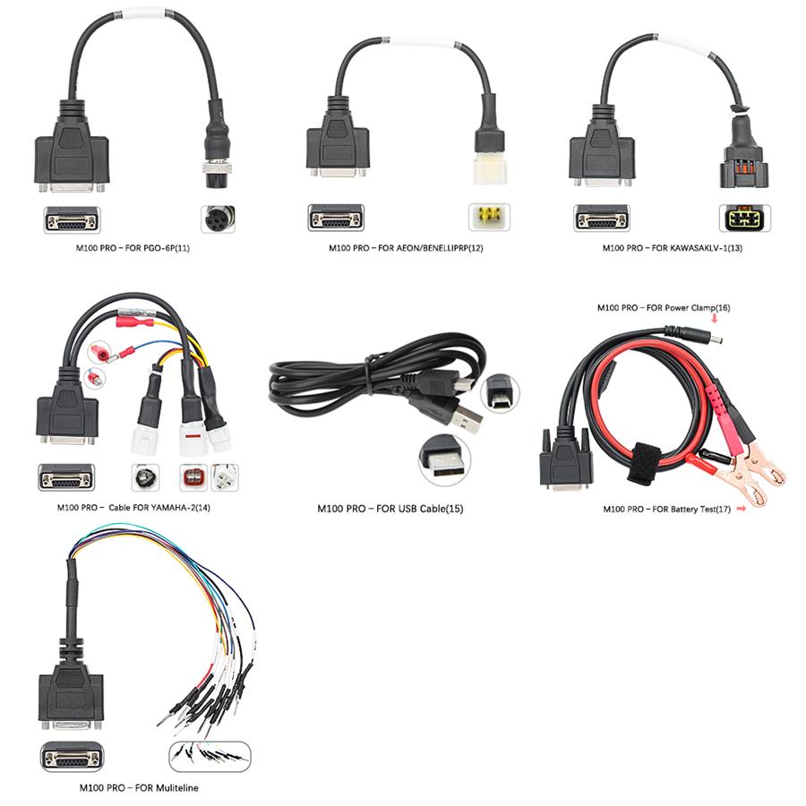 JDiag M100 PRO Motorcycle Handheld Diagnostic Tool