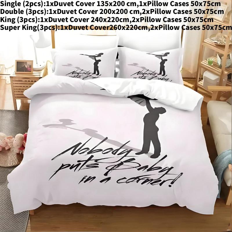 3d Dirty Print Dancing Pattern Duvet Cover Pillowcase Set Bedroom Bedding Gift