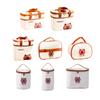 Fun Capybara Lunch Bag Easy To Carry Oxford Cloth Food Container with Aluminum Foils Lining Meal Holder for Picnics