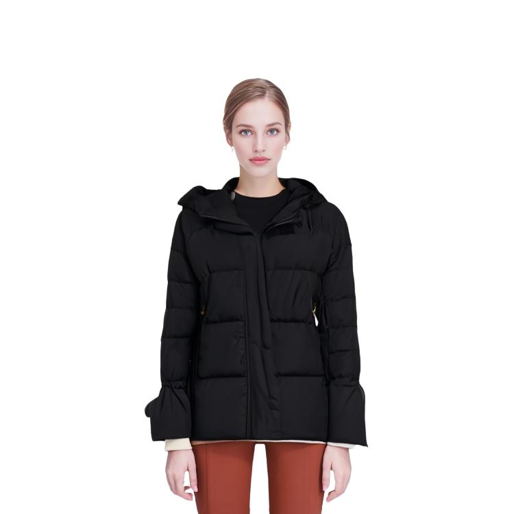 adidas Originals Winter Casual Solid Color Hooded Down Jacket Women Outerwear Black GU1782