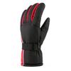 Winter Ski Gloves Windproof Waterproofing Plush Lining Warm Motorcycle Gloves for Skiing Cycling Hiking Climbing Red