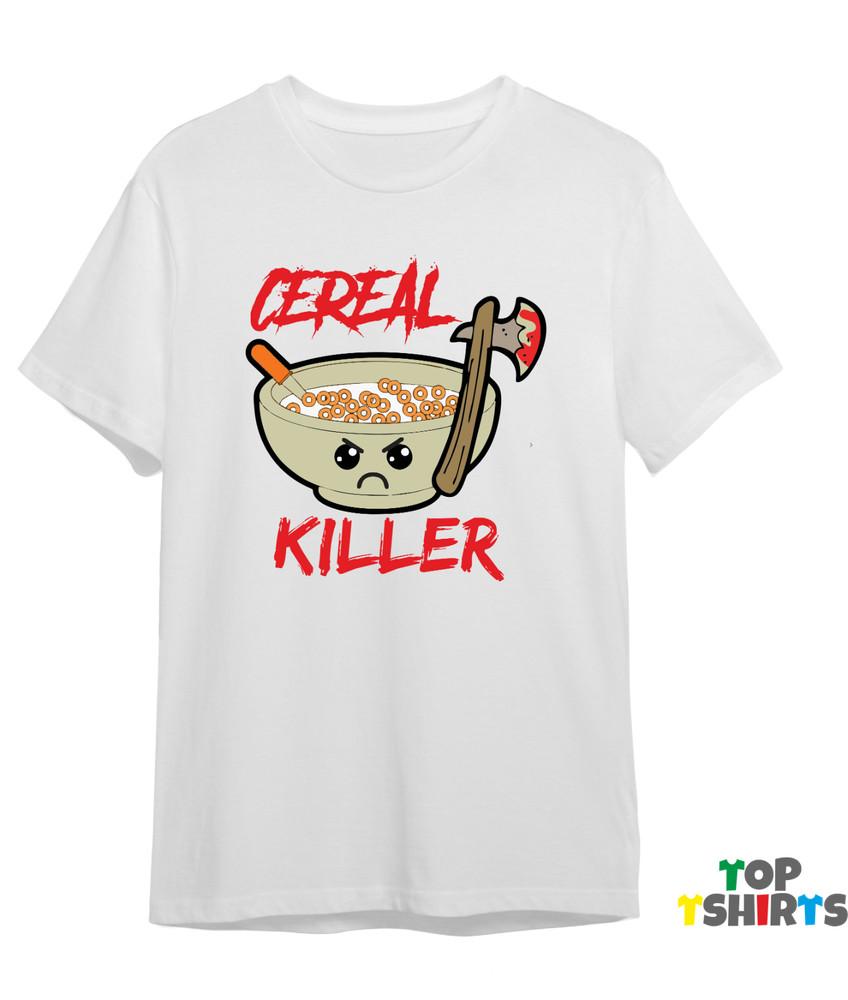 

Cereal Killer Funny Tshirt Joke Mens Birthday T Shirt Novelty Clothing Axe Top XL