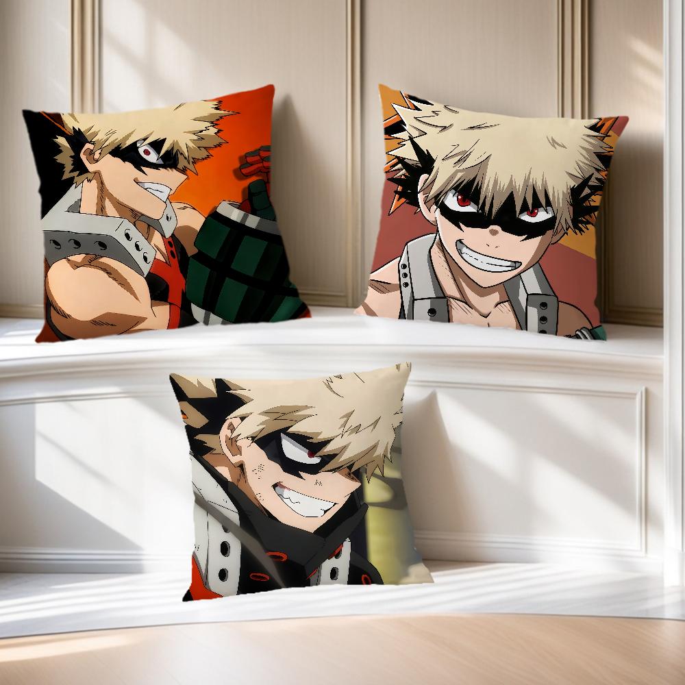 comic hot fanart anime b-bakugo katsuki cushion cover soft Pillow Case for Sofa Living Room Home office Decor Protective Covers
