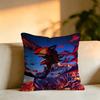 Hot Anime Character DDenji Square DoubleSided printed Pillow Case Bedroom Bedside Pillow Sofa Cushion Cover