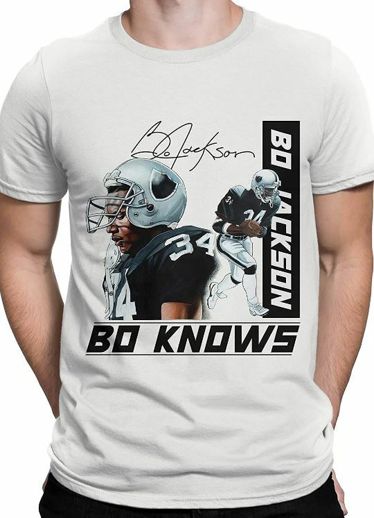 Bo Jackson Bo Knows Baseball Broken Bat Unisex Tee Shirt S-5XL M