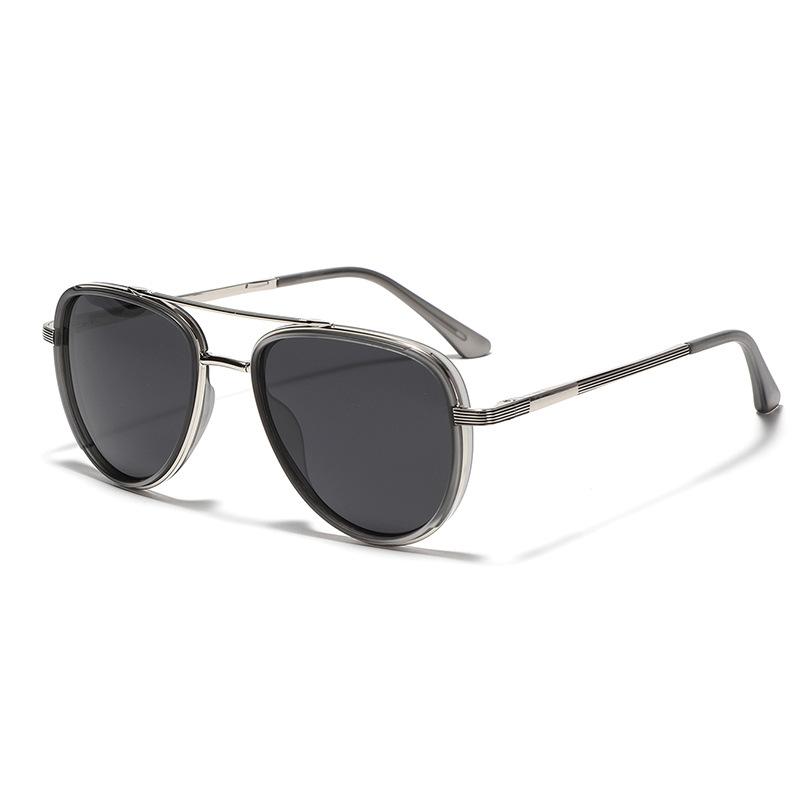 Glasses Material Polarized Sunglasses Men'S Driver Glasses Semi-Metal Toad Glasses Women'S Face-Covering Sunglasses