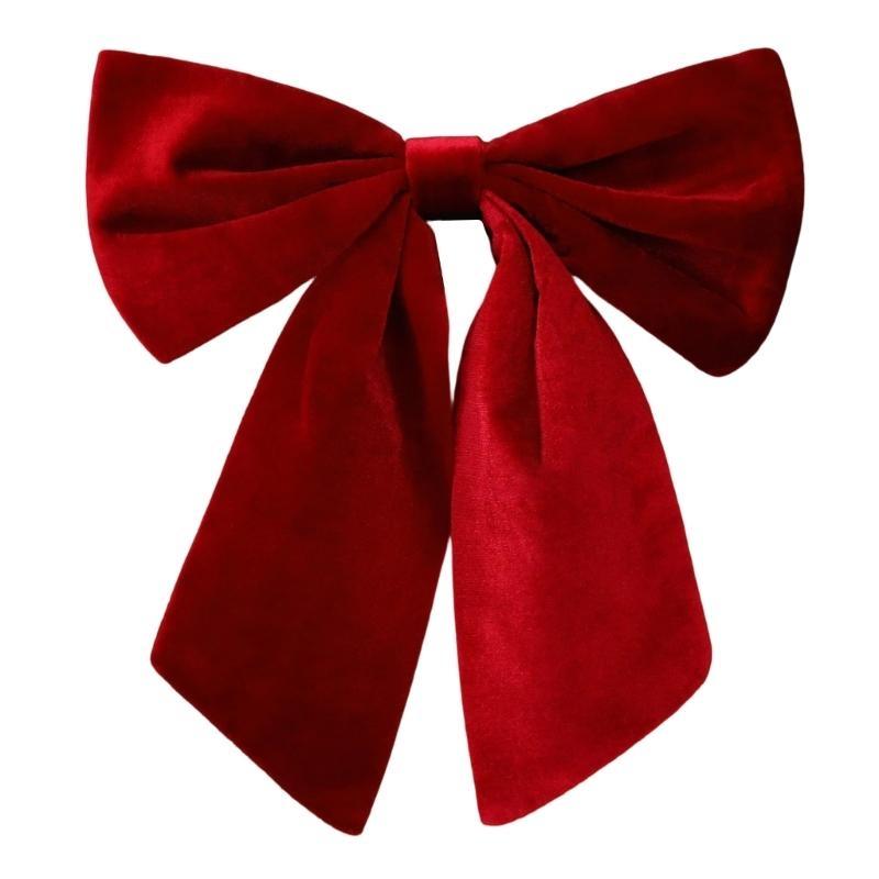 Velvets Christmas Bowknot Ornament For Holiday Tree Decorations And Festival Home Parties