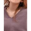 IHUASU Laid-back Loose Pullover Sweater Set for Women's Autumn and Winter, Simple Wide-leg Pants, Stylish Knitted V-neck Two Sets