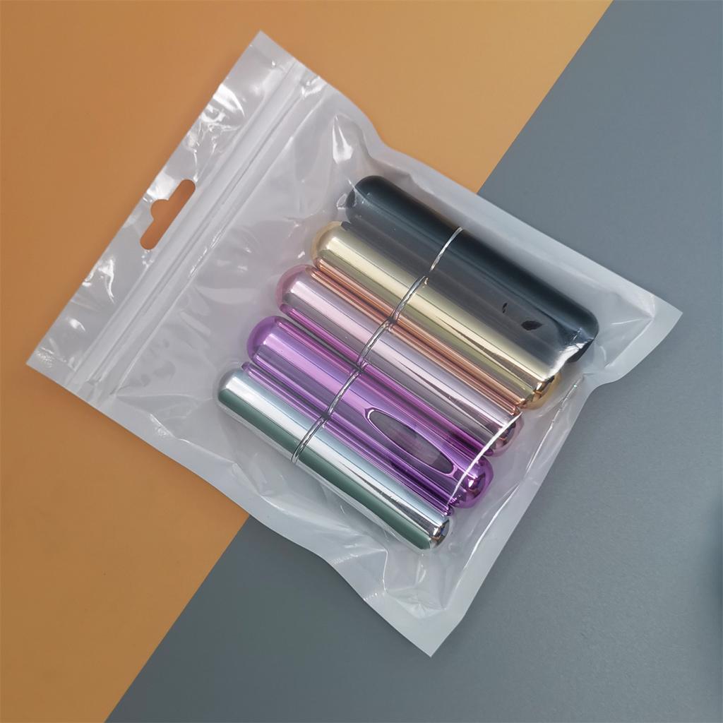 5Pcs/Set Travel Perfume Bottle Refillable Portable Mini Atomizer Spray Refill Bottle Women Pocket Dispenser Cologne Sprayer 5ml
