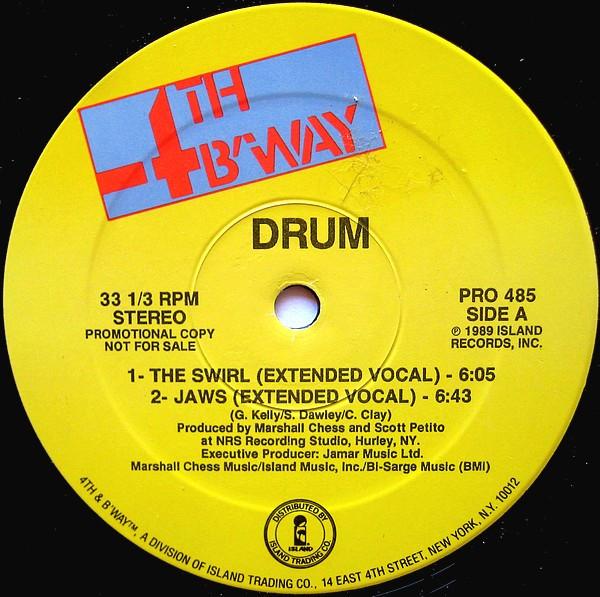 

LP Record DRUM 2 The Swirl PRO485PROMO 4th Broadway 1989 US Rap HipHopRB Used