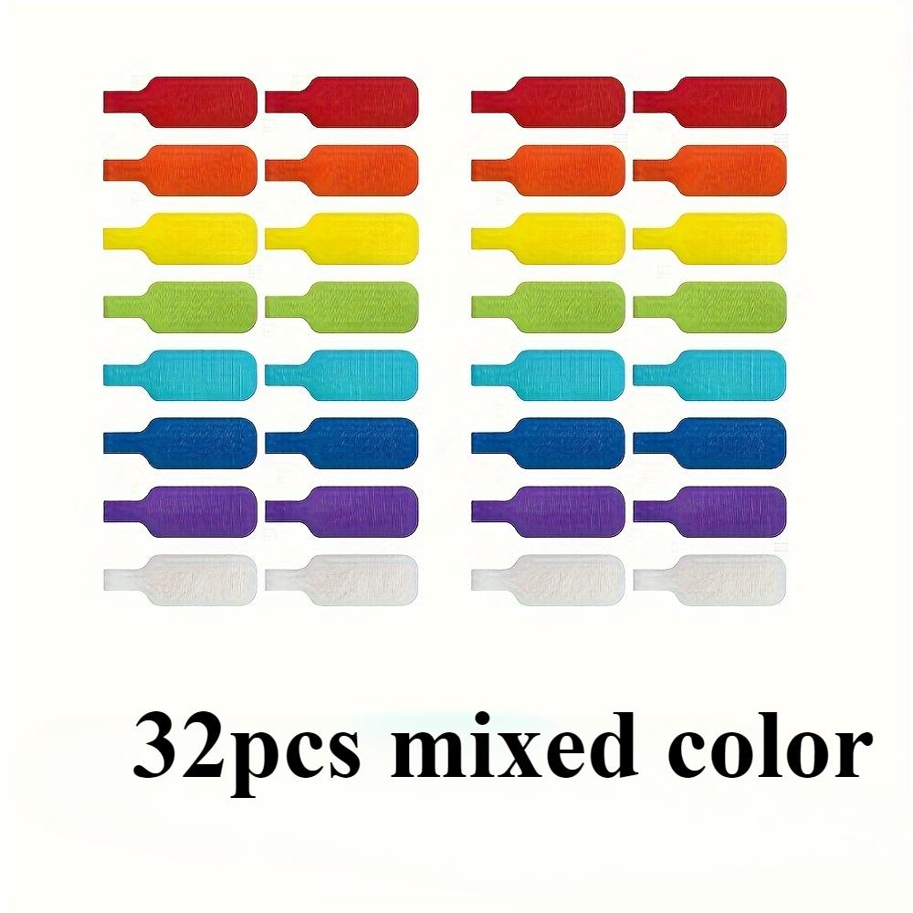 

32 colorful cable ties with writable function - durable cable labels for organizing and identifying