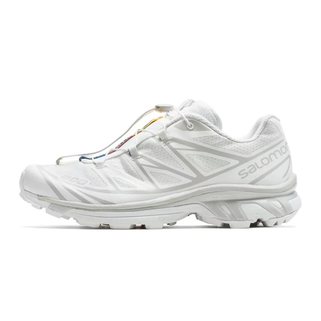 SALOMON XT 6 Slip Resistant Abrasion Resistant Low top Running Shoes Unisex White Blue 412529(Team348-)