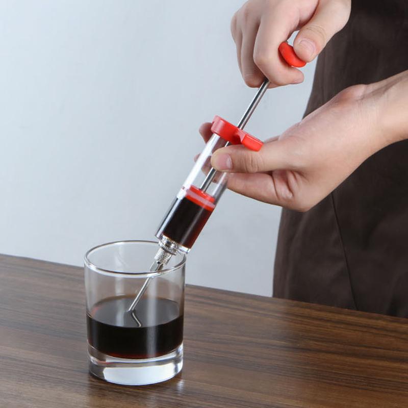 Stainless Steel Spice Syringe Marinade Injector Flavor Syringe Cooking Meat