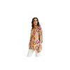 Leriya Fashion Women' Rayon Ikat Printed Casual Shirt Tops for Women Long Cuff Sleeves Collared Neck Button Down Tunic