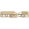 Outdoor Sofa Set 6 Pcs White and Beige 79 X 79 X 37 Cm