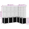 Planter with Trellis Light Grey 160x120x140 Cm PP
