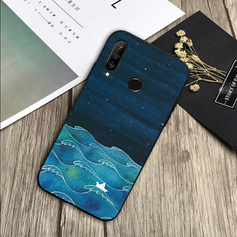 

ocean waves sailboat For Huawei Nova 8i 11i 12i 12s 9 10 SE Y60 Y70 Y90 Y72 Y73 Y61 Y91 P60 Pro P30 P40 Lite Case Huawei Nova Y61