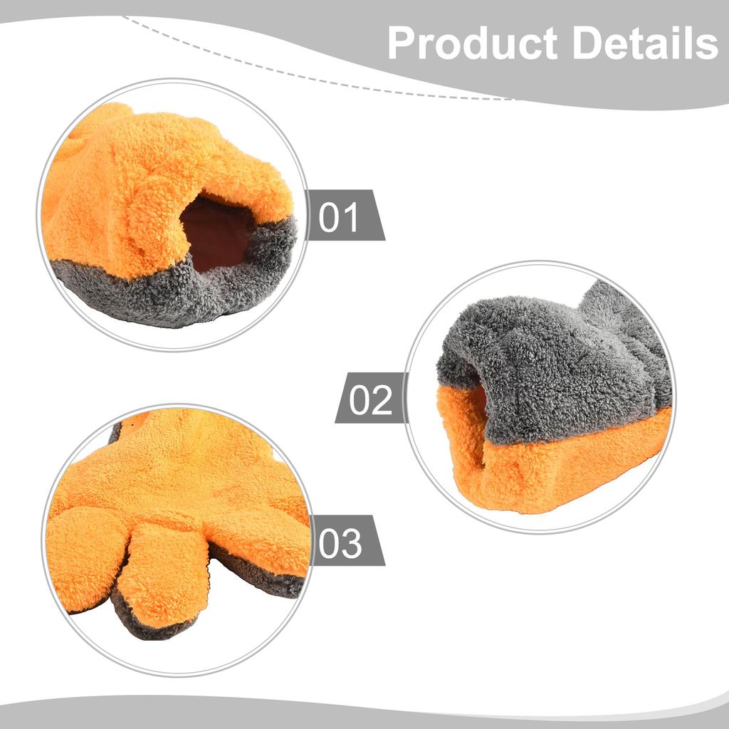 1 Pair Car Superfine Fiber Glass Car Wash-Gloves Cleaning Equipment Detailing Care Glove Car Wash & Maintenance