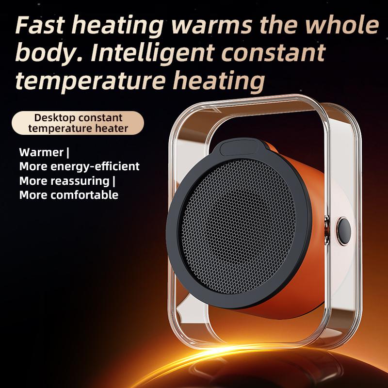 Ventilatore ad Aria Calda Risparmio Energetico Portatile da Scrivania Adatto per Casa e Ufficio Riscaldatore Elettrico Portatile Invernale