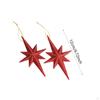 2 Pieces Christmas Glitter Star Pendants Hanging Ornaments Decor for Wedding