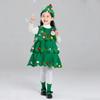 With Hat Christmas Tree Costume Decor Cosplay Performance Clothes Green Xmas Clothes  Kids Adults