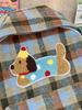 Autumn/Winter 2025 Dachshund Plaid Backpack for Middle & High School & College Students