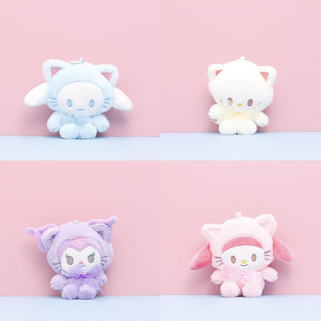 Soft And Fluffy Sanrio Character Plushies Kuromi Cinnamoroll Cute Animal Dolls For Girls
