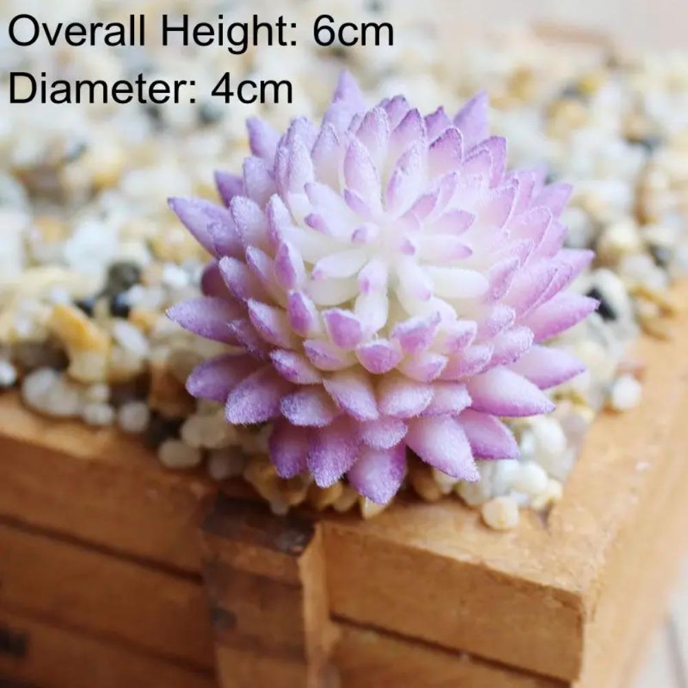 

39 стилей Фиолетовый флокированный Искусственные суккуленты Растения Украшение для дома и сада Растения для DIY Настенная цветочная композиция Искусственные растения