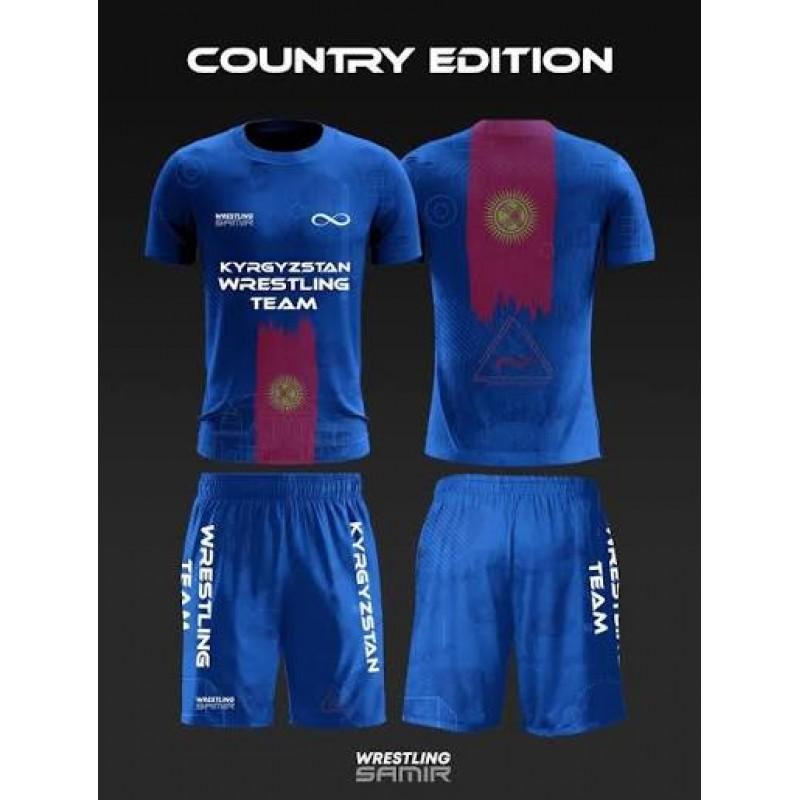2026 Wrestling Training Set Mens Short Sleeve T-Shirt Shorts 3D Digital Print Athletic Wear Casual Sportswear