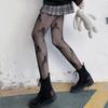 Lolita Girls Cute Pentacle Print Tights Women Sexy Gothic Punk Magical Five-Pointed Star Mesh Fish Net Pantyhose Body Stockings