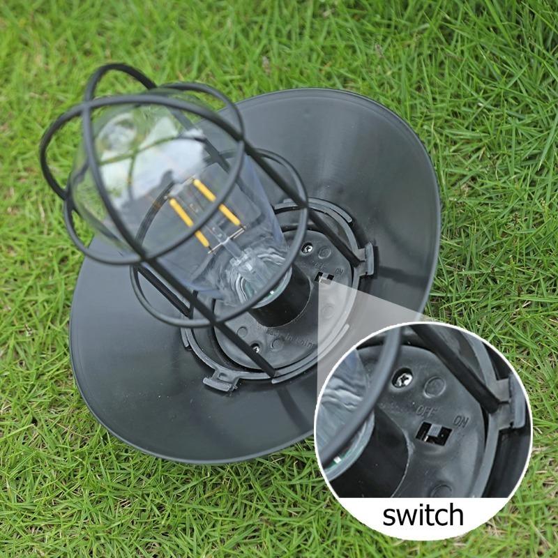 Solar Lantern Lamp Outdoor Waterproof Hanging Lamp Portable Vintage Solar Lights For Garden Yard Patio Xmas Party Decor Lighting