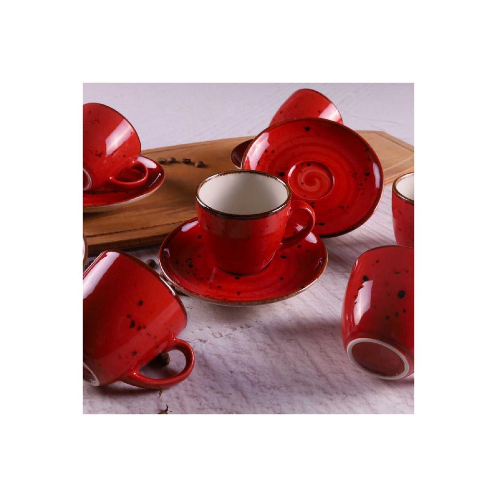 Set de cafea din portelan Tulu pentru 6 persoane