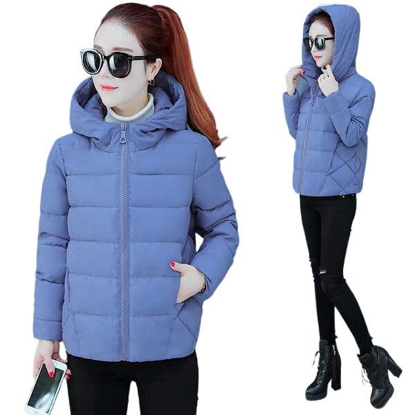 2025 Women's Short Korean Style Hooded Cotton Jacket - Winter Fashion Padded Outerwear