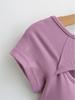Chic One-Shoulder Hollow Short-Sleeve Women's Slim-Fit T-Shirt