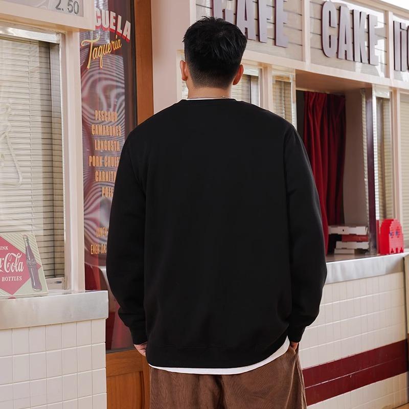 Printed soft high quality fabric wrinkle-resistant men's street sports casual breathable loose fashion trend comfortable long-sleeved tops