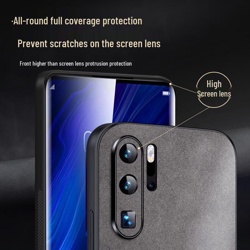 Luxury Nubuck Leather Full-Protection Phone Case for Huawei P30/P30 Pro