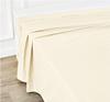 Luxury Brand New 100 % Egyptian Cotton Butifull 1pcs Flat Sheet & 2 Pillow Case - 600 Thread Count , King Size Ivory Plain Color 108x110 Inch