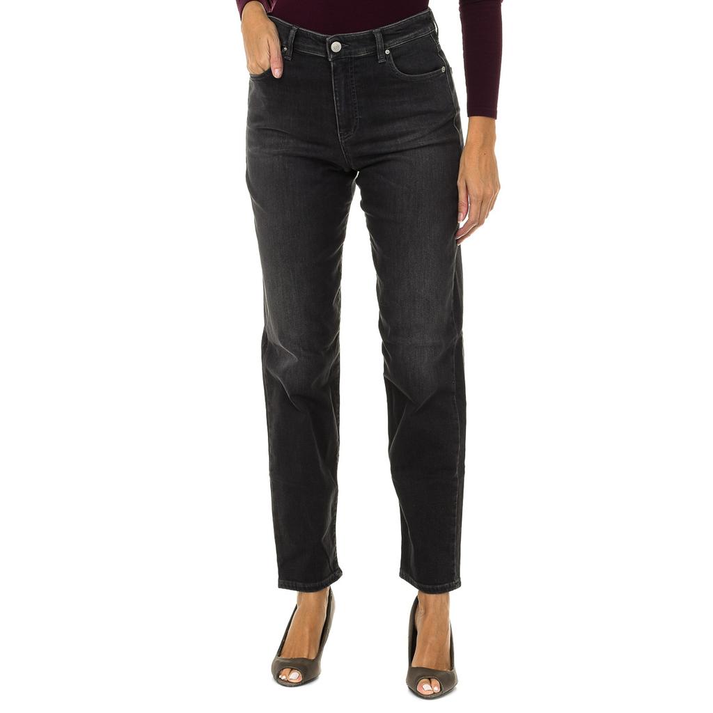 Women's Distressed Denim Long Trousers 6Y5J90-5D25Z