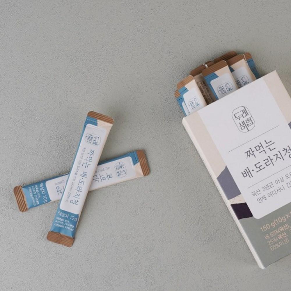 Dure Saeng Co-op Domestic Squeezable Pear and Balloon Flower Root Extract Sticks 10g x 15 Packets Food Good for the Throat and Bronchial Tubers 150g