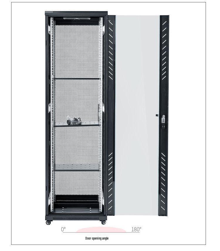 1.2m Floor-Standing Network Cabinet 37U Server Rack with Monitoring Switch & Router Compatibility