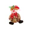 Christmas Tree Plush Ornaments  Cute Santa Claus Snowman Reindeer Tamer Bell Doll Hanging Pendant Go Home