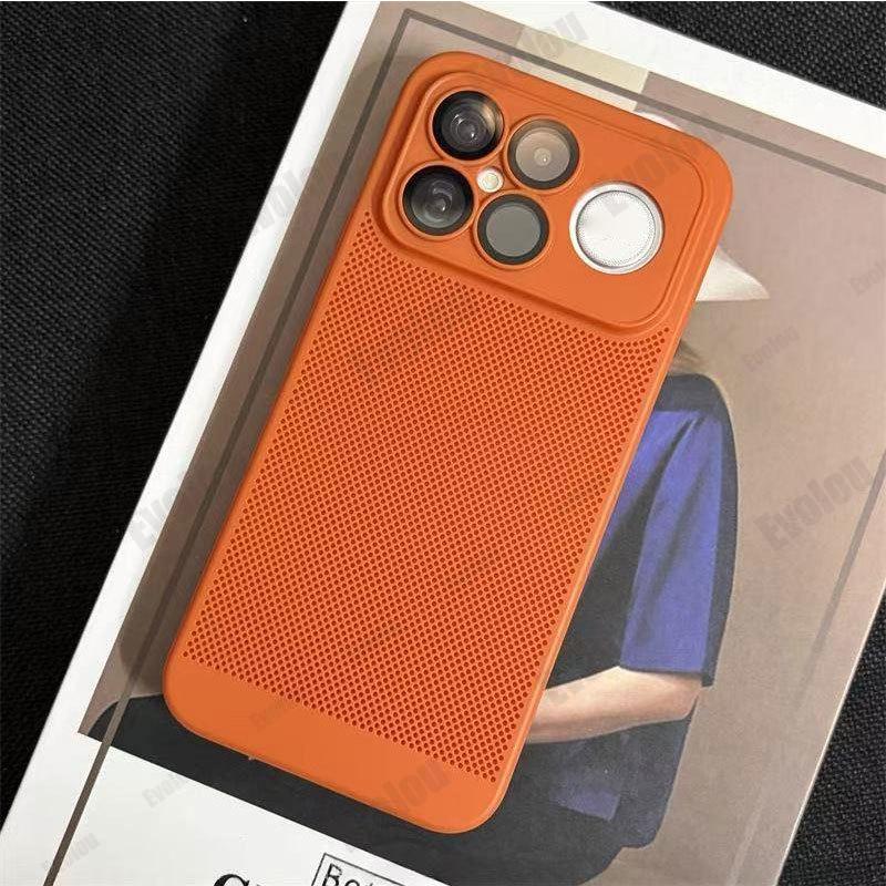 For POCO F8 Ultra F8pro Heat Dissipation Hard Phone Case for POCO F8Ultra Redmi K90 Pro Max Cooling Honeycomb Mesh PC Shell