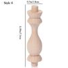 European Multi Styles Solid Wood Carved Furniture Foot Legs Cabinet Seat Feets Vintage Home Decoration Crafts Accessories