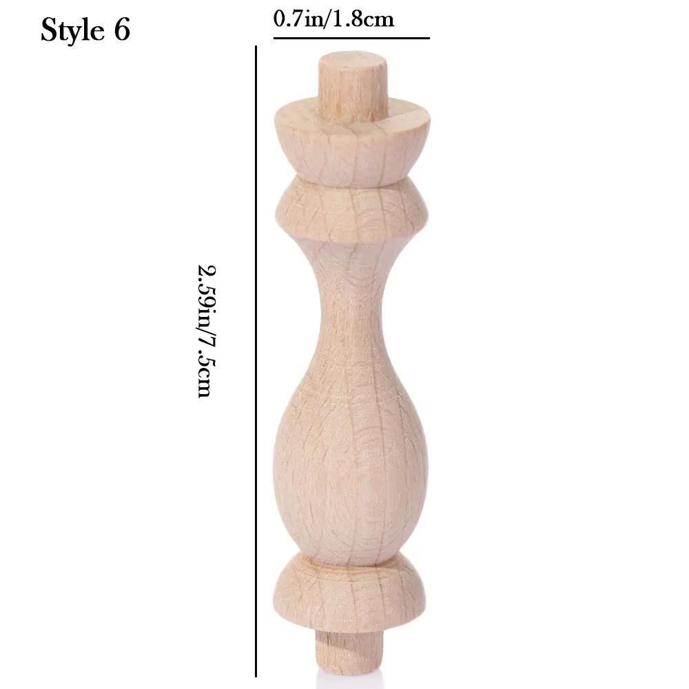 European Multi Styles Solid Wood Carved Furniture Foot Legs Cabinet Seat Feets Vintage Home Decoration Crafts Accessories