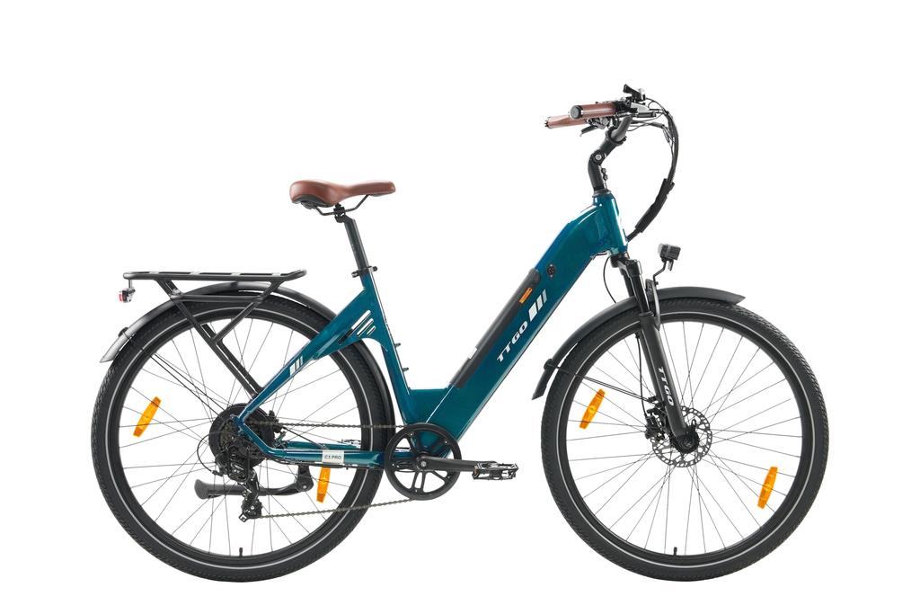 TTGO C3 PRO City Electric Bike 250W Bafang Motor 36V20Ah Battery 28 Inch Tires Max Range 80–120 Km Shimano 7-Speed