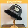 Wool Blend Bucket Hat With Wide Brim For Autumn Winter Outdoor Casual Wear