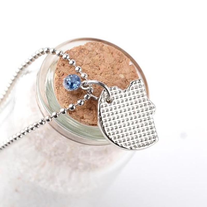 4Pcs/Set Best Friends Heart Matching Rhinestone Pendant Necklace Women Jewelry