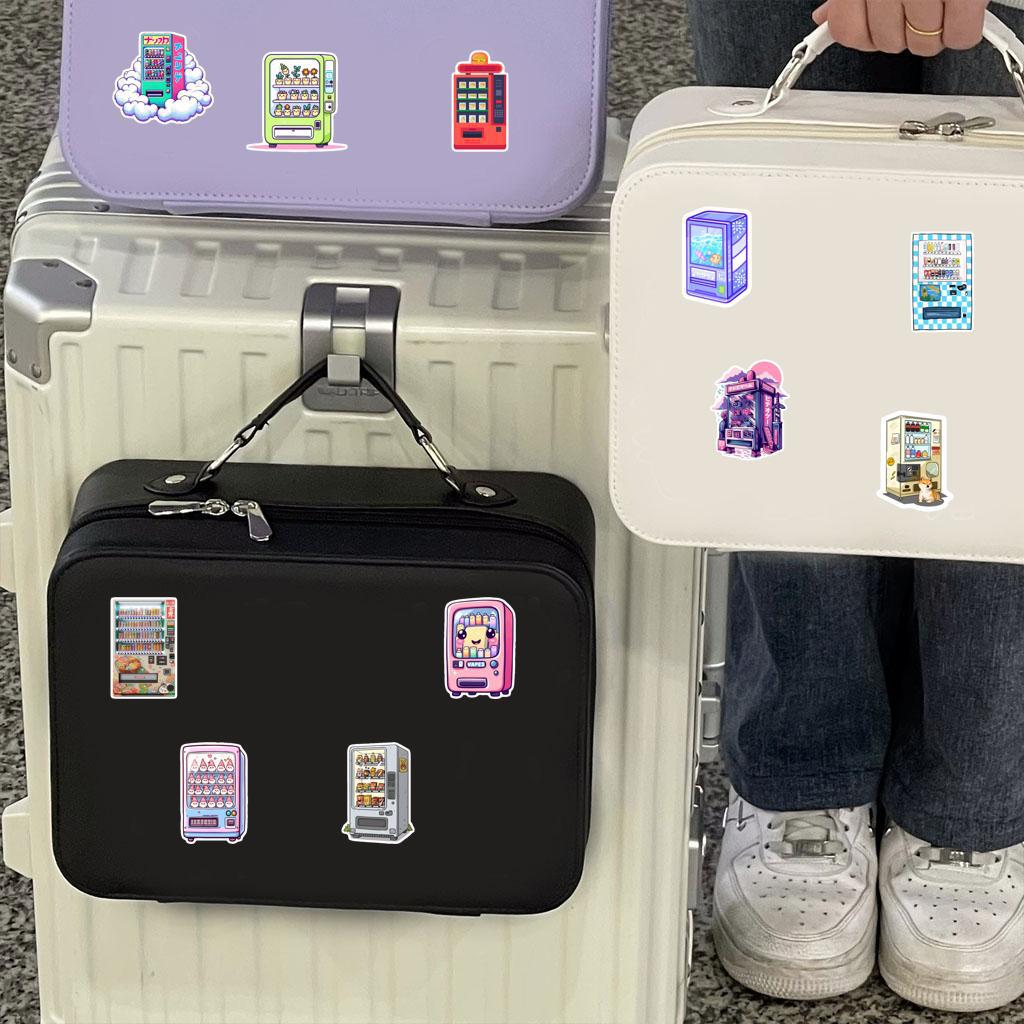 54 Sheets Automatic Vending Machine Graffiti Stickers for Cars and Diaries