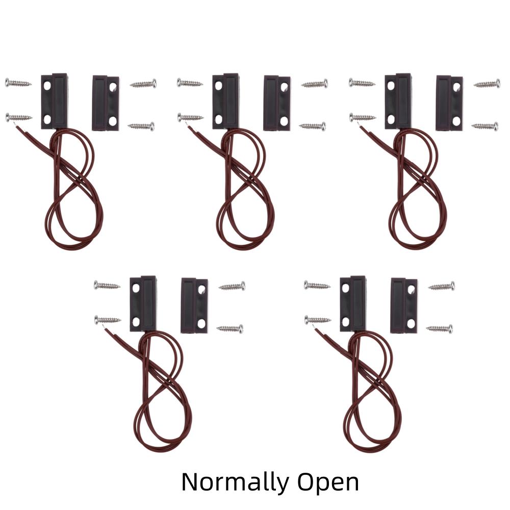 1Pcs/1Pcs Magnetic Reed Switch MC-18 N/C N/O Wired Window Door Contact Sensor Detector for Home Security Burglar Alarm Systems